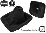 BLACK STITCH LEATHER MANUAL GEAR GAITER+PLASTIC FRAME FOR KIA CEE'D CEED 13-18