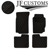 TAN DIAMOND STITCH VINYL 4X TAILORED FLOOR CARPETS FOR PEUGEOT 406 95-04 JF1