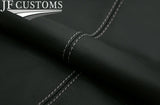 LIGHT GREY STITCH 2X FRONT DOOR ARMREST LEATHER COVERS FOR VW CADDY MK4 15-20