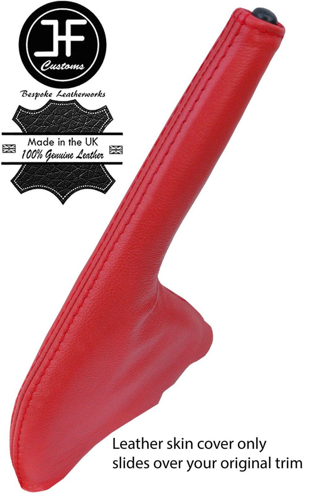 RED REAL LEATHER HANDBRAKE GAITER FITS S15 200SX SILVIA 99-2003 CUSTOM NEW