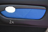 FITS MG TF MK2 00-06 2 x DOOR CARD COVERS LEATHER l blue CUSTOM NEW MADE IN UK