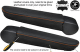 2X  orange stitch FITS VW T5 TRANSPORTER CARAVELLE CAMPER ARMREST COVERS