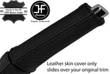 BLACK & BLACK STRIPE LEATHER HANDBRAKE HANDEL COVER FITS SEAT LEON MK3 12-17
