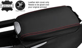 RED STITCH ARMREST LID REAL LEATHER COVER FITS MERCEDES GL CLASS X164 06-12