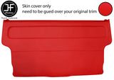 RED TOP GRAIN LEATHER TAILGATE DOOR CARD COVER FITS VW T4 TRANSPORTER 90-03