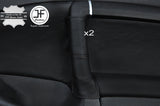 BLACK STITCH 2X REAR DOOR HANDLE LEATHER COVERS FITS SAAB 95 9-5 2006-2009