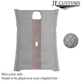 DSG2 RED STITCH L GREY LUXE SUEDE HEADLINER COVER FOR FORD FOCUS ST 11-15 5DR