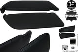 BLACK CROSS STITCH 2X SUN VISOR LEATHER COVERS FOR MERCEDES VITO W447 15-20 JF2