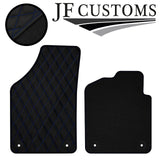 BLUE DIAMOND STITCH VINYL 2X TAILORED FLOOR CARPET FOR PEUGEOT RCZ 09-15 JF1