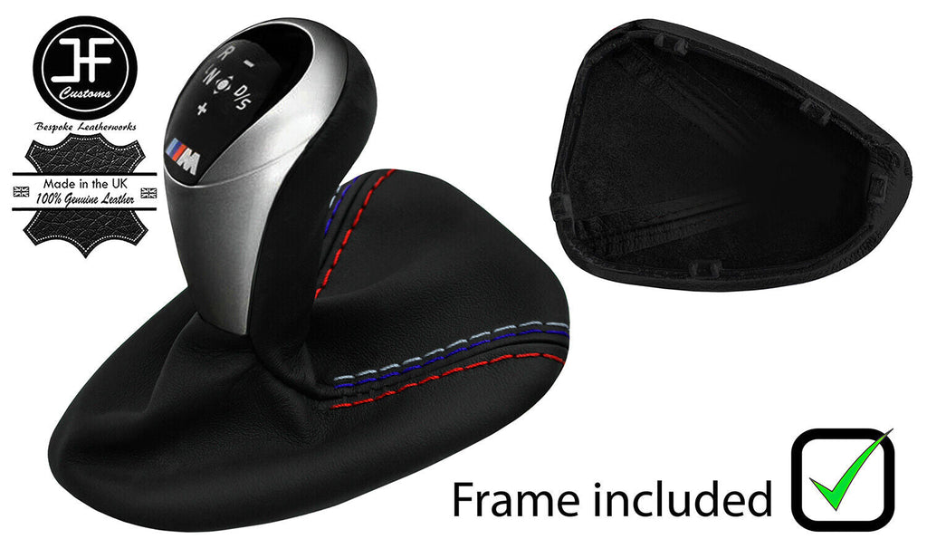 TRI STITCH NAPPA LEATHER AUTO DCT GEAR +PLASTIC FRAME FOR BMW E90 E92 E93 JFM