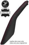 RED STITCH TOP GRAIN LEATHER HANDBRAKE GAITER FITS PORSCHE 924 944 968 75-95