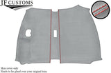 RED  STITCH ROOF HEADLINING LIGHT GREY LUXE COVER FOR SUBARU IMPREZA 02-07