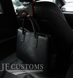 RED STITCH EMBOSSED LEATHER HEADREST FOR HOOK BMW 4 F32 F33 F82 F83 13-20 JF1