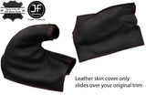 RED STITCH REAL LEATHER HANDBRAKE GAITER FOR WOLSELEY 10 1930s CLASSIC
