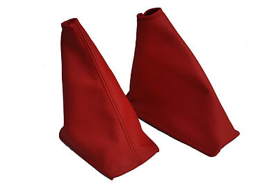 95/99 FITS NISSAN MAXIMA SHIFT BOOT + E BRAKE BOOT red CUSTOM NEW MADE IN UK