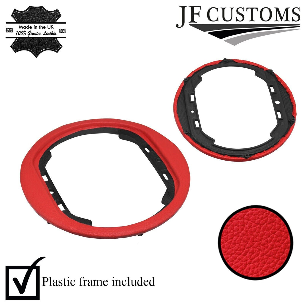 FITS KIA SPORTAGE 10-15 RED LEATHER GEAR SURROUND COVER + FRAME CUSTOM NEW