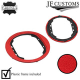 FITS KIA SPORTAGE 10-15 RED LEATHER GEAR SURROUND COVER + FRAME CUSTOM NEW