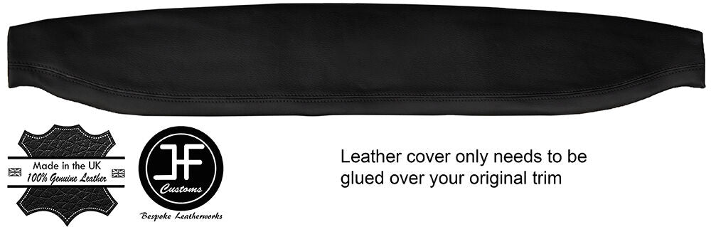 BLACK STITCHING FRONT TOP ROOF PANEL TRIM LEATHER COVER FITS ROVER P6 3500 V8