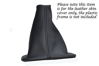 BLACK DOUBLE STITCH FITS NISSAN NAVARA D40 2006+ GEAR GAITER LTHR SHIFT BOOT