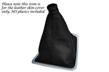 BLACK DOUBLE STITCH FITS RENAULT ESPACE MK4 2003-2011 LEATHER GEAR GAITER ONLY
