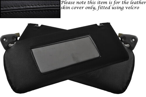 BLACK STITCH FITS LEXUS IS200 1999-2005 2X SUN VISORS LEATHER SKIN COVERS ONLY