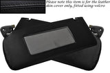 BLACK STITCH FITS LEXUS IS200 1999-2005 2X SUN VISORS LEATHER SKIN COVERS ONLY