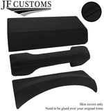 BLACK STITCH 3X DASH TRIM LUXE-SUEDE COVERS FITS LAND ROVER DEFENDER 2007-2016