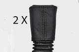 black stitch FITS MG ZR ROVER 25 99-05 2X SEAT BELT STALK LEATHER COVERS