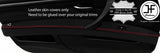 RED STITCH 2X FRONT DOOR ARMREST TRIM LEATHER COVERS FOR BMW 3 E92 E93 2 DOOR