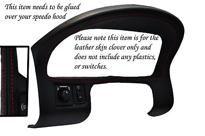red stitching FITS MG MGF MGTF 95-05 GAUGE HOOD SPEEDO LEATHER COVER CUSTOM NEW
