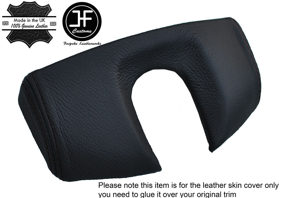 BLACK STITCH FRONT ARMREST PAD LEATHER COVERS FITS MERCEDES S CLASS W221 06-13