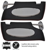 RED STITCH 2X SUN VISORS COVERS FITS BMW MINI R50 R52 PANORAMIC SUNROOF 01-03