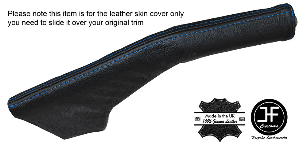 BLUE STITCHING LEATHER HANDBRAKE GAITER FITS MITSUBISHI L200 2006-2009