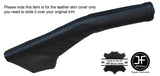 BLUE STITCHING LEATHER HANDBRAKE GAITER FITS MITSUBISHI L200 2006-2009