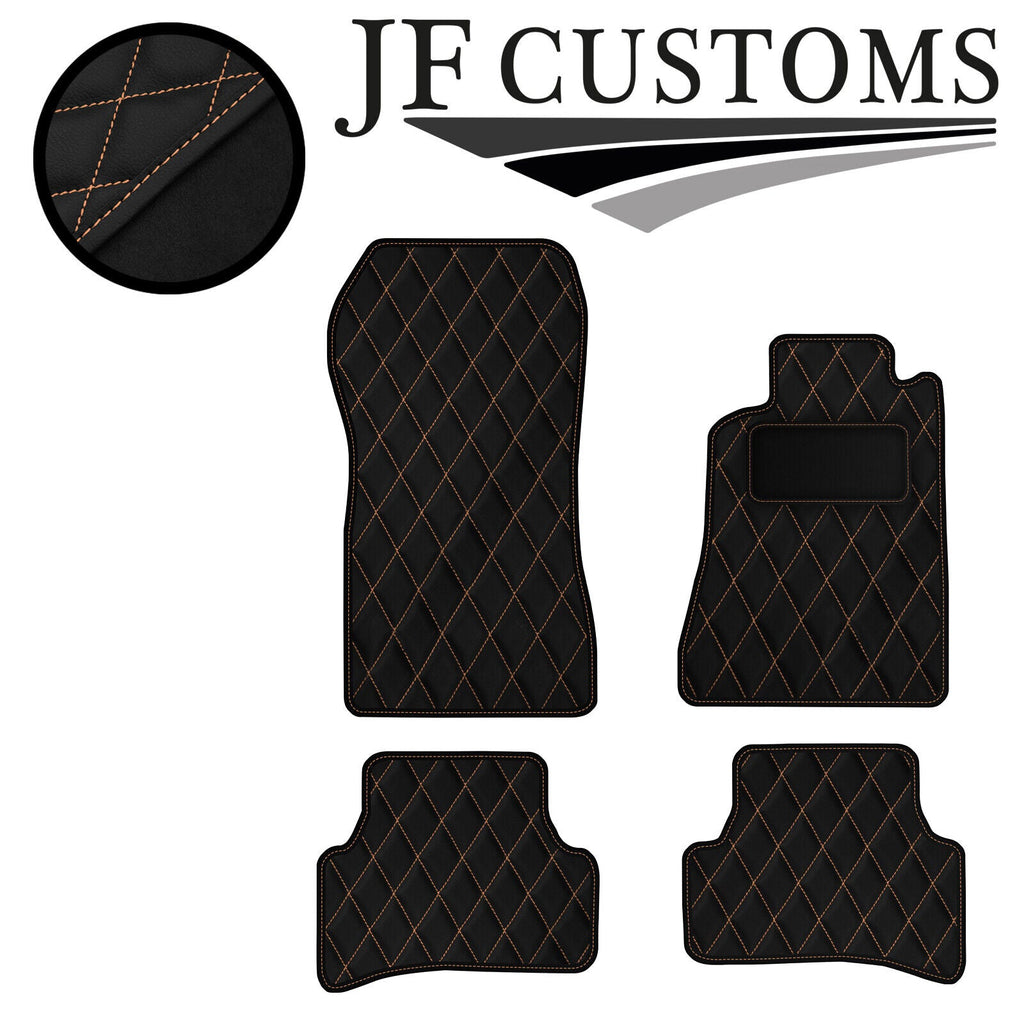 BEIGE DIAMOND VINYL 4X TAILORED FLOOR CARPETS FOR MERCEDES CLK W208 97-02  JF1