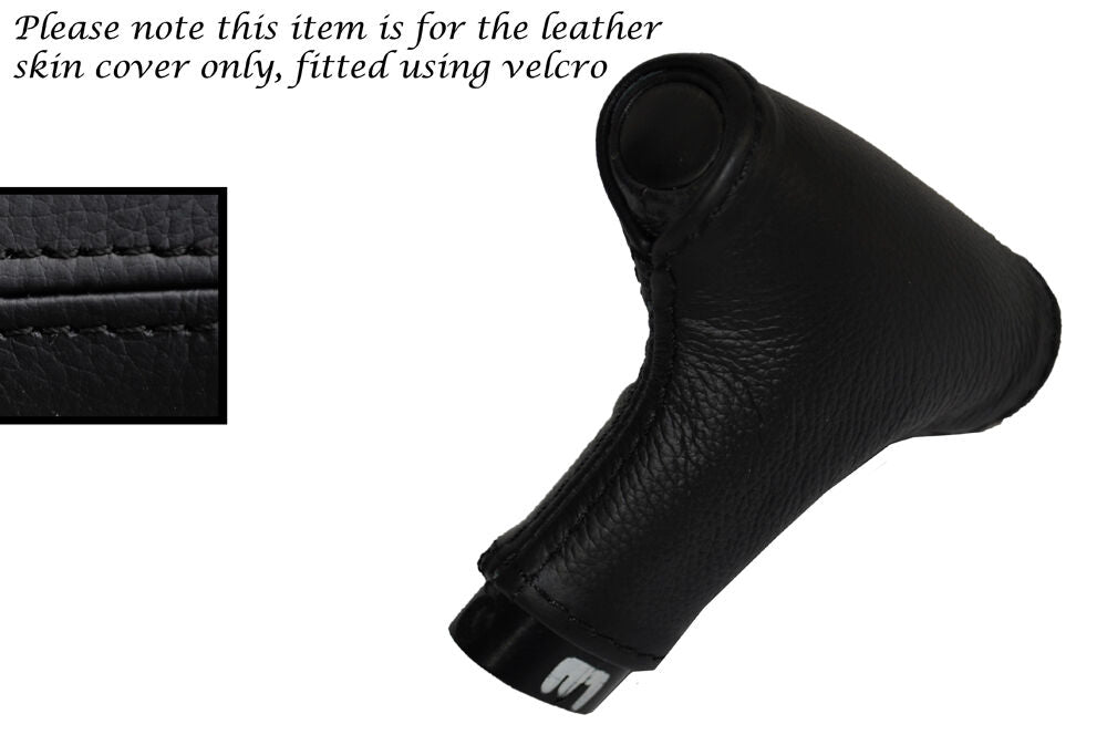 BLACK STITCH AUTOMATIC AUTO LEATHER GEAR KNOB SKIN COVER FITS PORSCHE 928 78-95