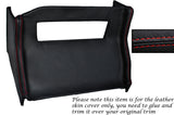 RED STITCH CENTRE CONSOLE RADIO SURROUND LEATHER SKIN COVER FITS MG MGB 72-76