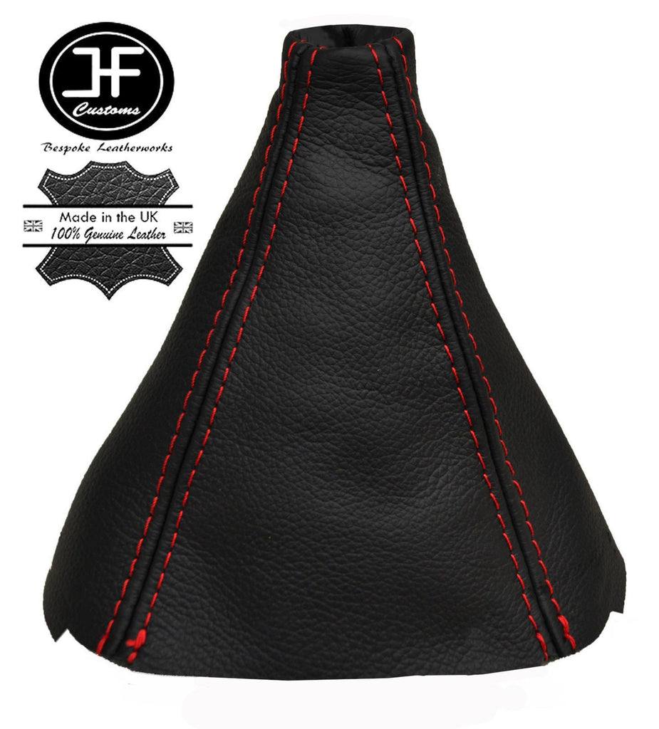 RED STITCHING FITS FORD FIESTA 2014+ ONWARDS LEATHER GEAR STICK GAITER COVER