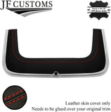 RED STITCH TOP BOOT ROOF FLAP PADDED LEATHER COVER FOR TRIUMPH STAG 70-77