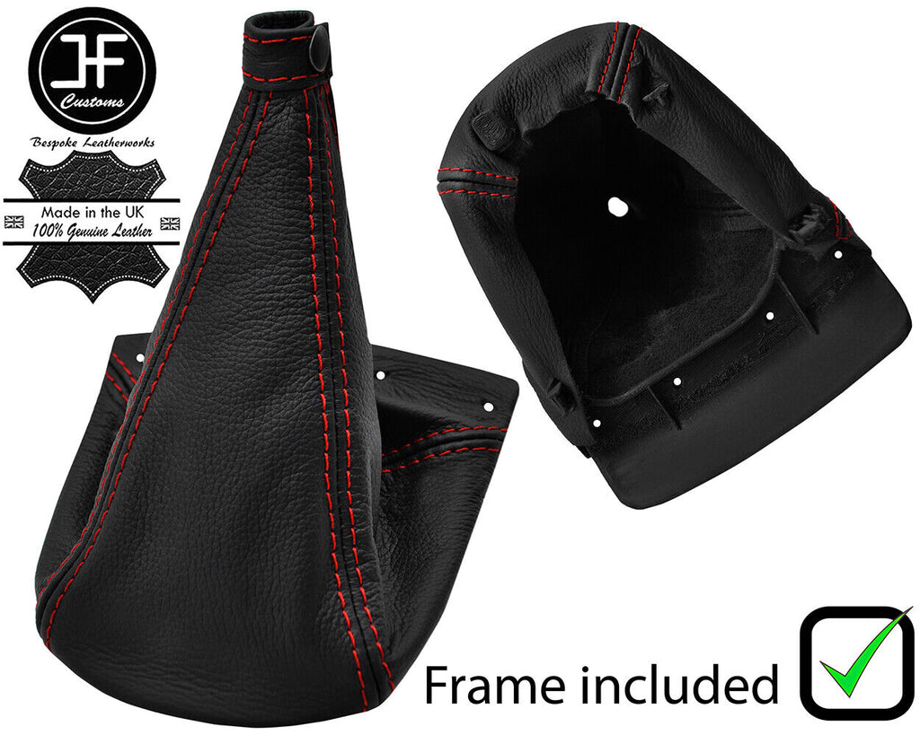 RED STITCH LEATHER MANUAL GEAR+PLASTIC FRAME FITS LANCIA LYBRA 1999-2005