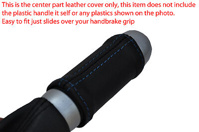 blue stitch FITS BMW MINI ONE COOPER S R56 07+ LEATHER HANDBRAKE HANDLE COVER
