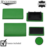GREEN STITCH LEATHER DASHBOARD TRIM BLANK COVER SET+FRAMES FOR VW GOLF MK3