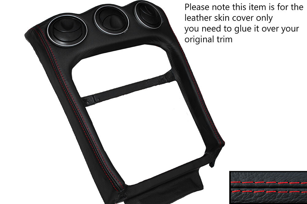 RED STITCH CENTRE DASH TRIM SKIN COVER FITS ALFA ROMEO GTV SPIDER 916 95-05