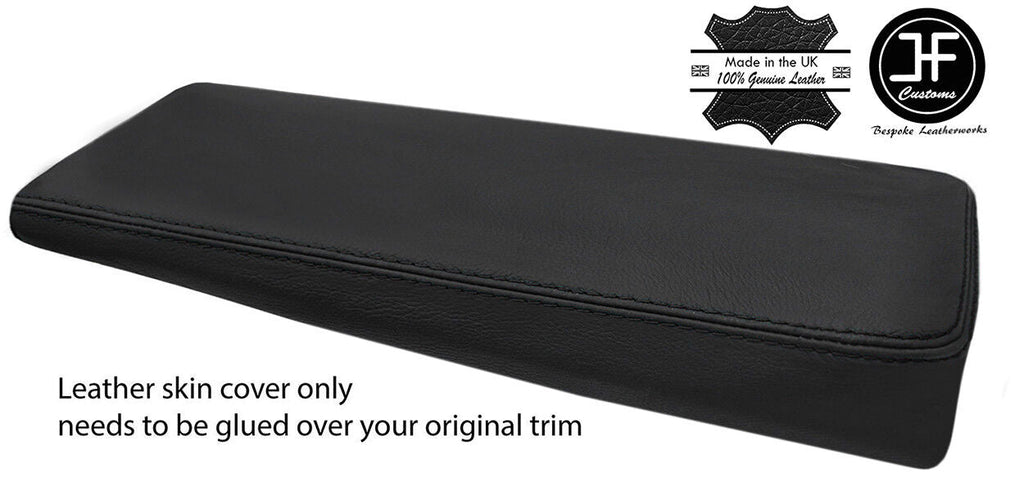 BLACK STITCH REAL LEATHER ARMREST LID COVER FITS MG  MGA 1955-1962 CUSTOM NEW