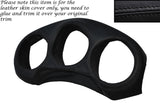 BLACK STITCH SPEEDO SURROUND LEATHER SKIN COVER FITS TOYOTA MR2 MK3 2000-2007