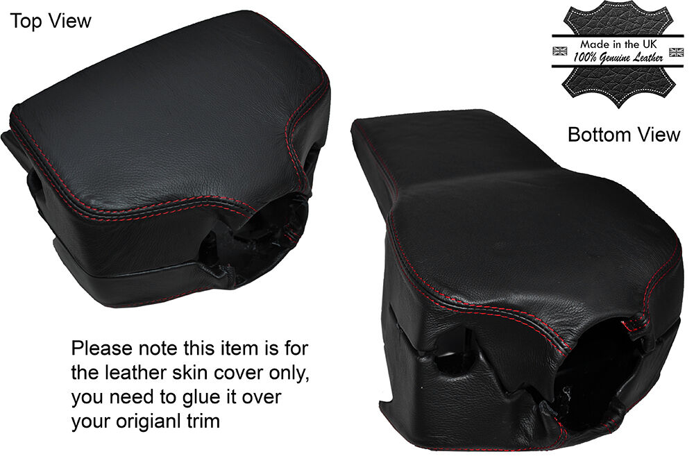 RED STITCH STEERING WHEEL SHROUD SKIN COVER FITS VW T4 TRANSPORTER CARAVELLE