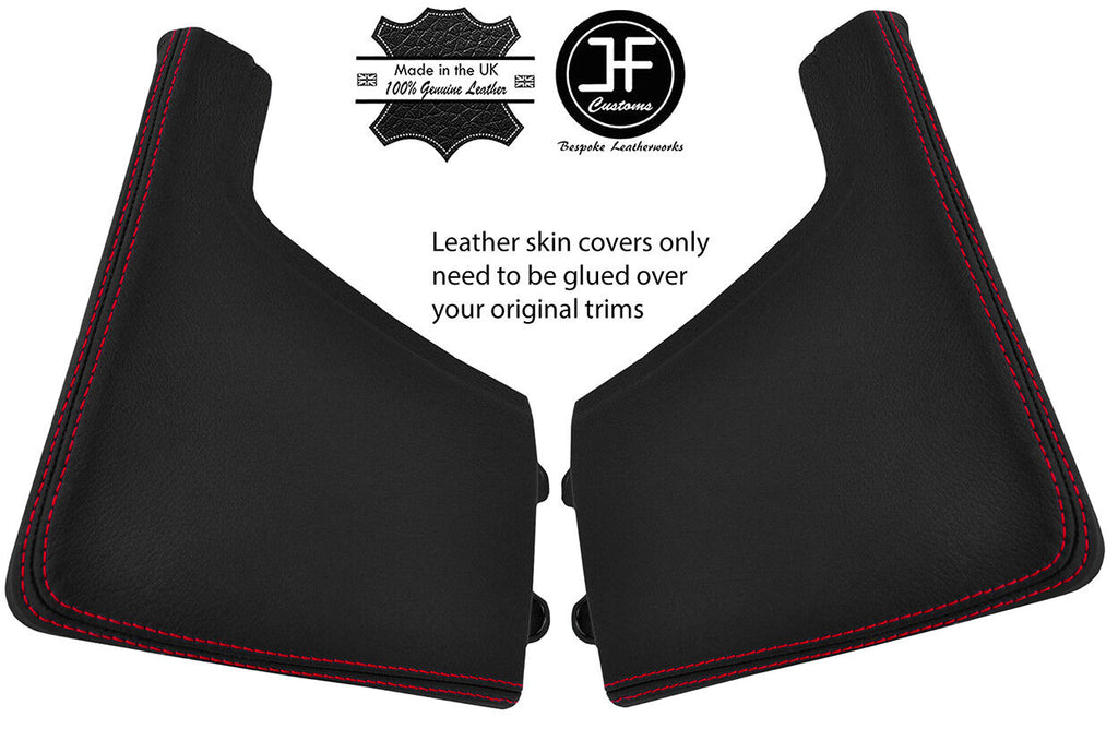 RED STITCH 2X CONSOLE SIDE TRIM LEATHER COVER FOR PORSCHE BOXSTER 987 STYLE2