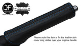 BLUE STITCHING HANDBRAKE HANDLE LEATHER COVER FITS TOYOTA AURIS 2012-2016