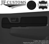 BLACK STITCH 2X REAR DOOR CARD TRIM SKIN COVERS FITS TOYOTA HILUX 05-15 STYLE 2