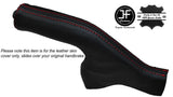 RED STITCHING LEATHER HANDBRAKE GAITER FITS TOYOTA LANDCRUISER AMAZON 00-07
